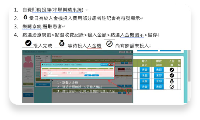入金機× 樂晴 HIS 即時串接